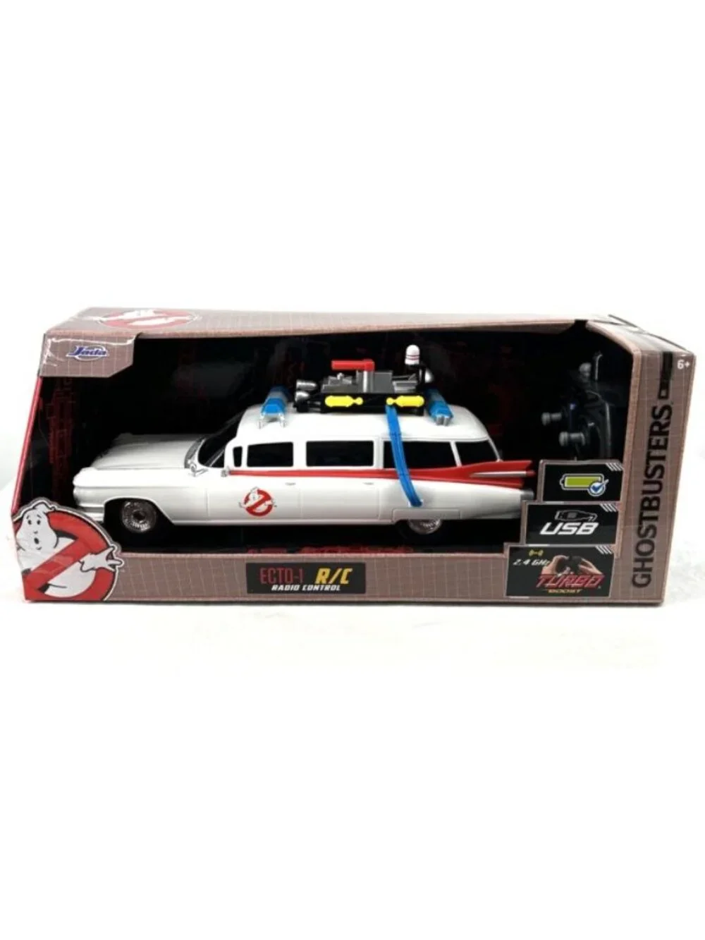 Ghostbusters Ecto-1 RC Remote Control Car Jada Cadillac Hollywood Rides